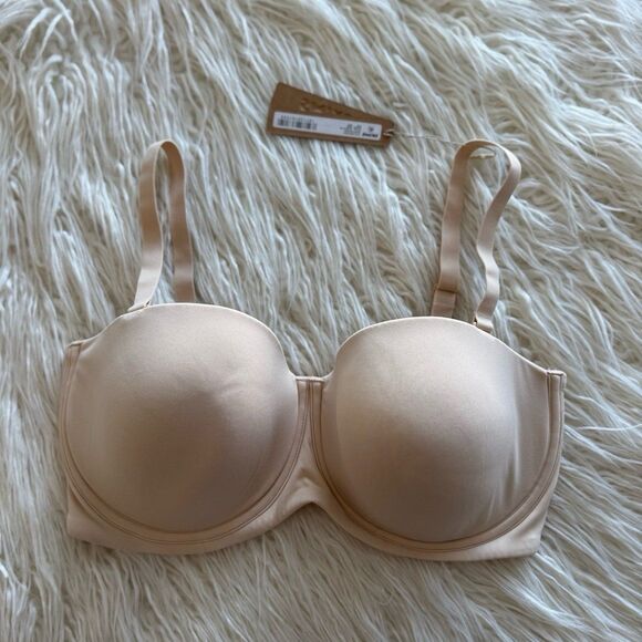Skims Fits Everybody Strapless Bra Sand Size 36DD - Picture 1 of 7